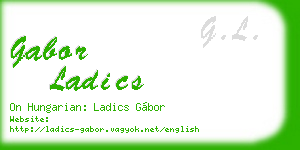 gabor ladics business card